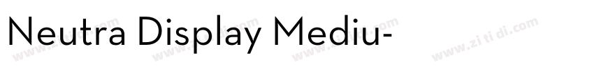 Neutra Display Mediu字体转换